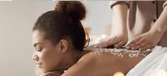 Salt Body Scrub and Massage